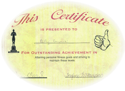 Billy's Special Achievement Award